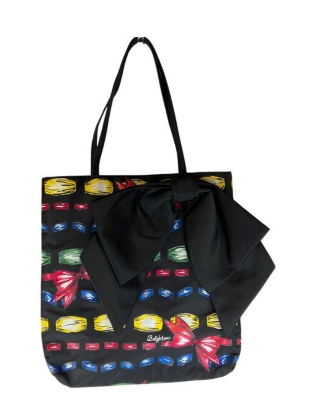 BRIGHTON NWT Take A "Beau" Art-Chic Carryall Tote with Bow
